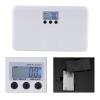 Digital Bathroom Scale, LCD Digital Electronic/Tare Function Low Battery/Lock Alarm Baby Pet Body Weighting Scale 10.4 * 6.3 * 1.1in view 3