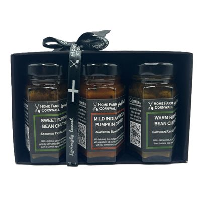 Artisan Cornish Chutney Gift Set: Sown, Grown & Made in Looe, Cornwall