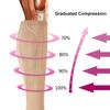 5 Pairs Compression Socks for Men & Women Best Graduated Athletic Fit for Running Flight Travel Pregnancy Flying Nurses Medical Shin Splints -Varicose Veins (L, Brown) view 2