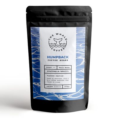 The Whale Coffee Humpback Blend, Medium Roast, Coffee Beans, 250g, % of Sales donated to WDC