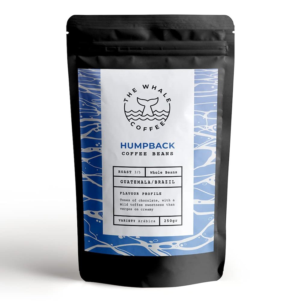 The Whale Coffee Humpback Blend, Medium Roast, Coffee Beans, 250g, % of Sales donated to WDC