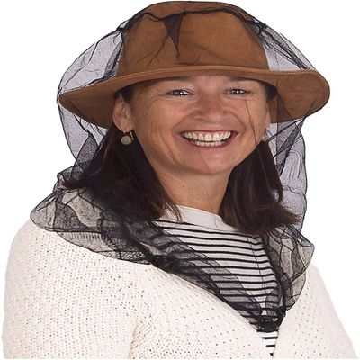 ALCIONO Mosquito Head Net, Walking with UV Protection and Fly Insects Bugs Preventing Midges Gnats, Face Mesh-Head Protecting Net for Outdoor Carry Bag, Chemical Free