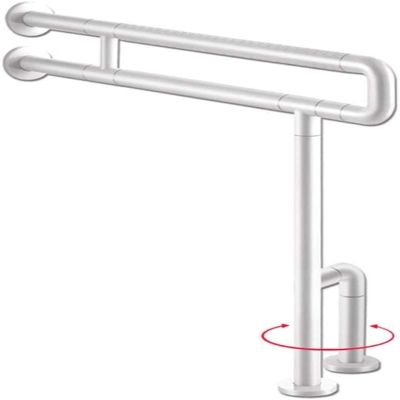 MTYLX Safety Handrails, Barrier-Free Safety Bathroom Handrails, Safety Support Bars, Non-Slip Support Handrails for The Disabled, Suitable for Hotels, Corridors, Bathrooms, Stairwells,White,60Cm*70Cm