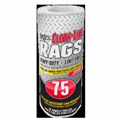 Cloth-Like Rags, White, 10 x 11-in., 75-Ct. - NW-00454-75