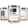 K-GEN Keto Collagen Protein Powder Advanced Salted Caramel Powder with Multi Collagen Blend, Coconut MCT, Vitamin C + B6 Stevia | UK Made for Keto, Paleo & Primal | Free-from: Sugar & Gluten view 3