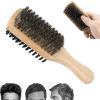 DoubleSided Beard Brush, Men's Mustache Brush Beard Care Tools Reduces Itching for Mustache Cleaning for Birthday Gifts view 2