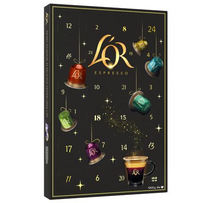 LOR Coffee Pod Advent Calendar (24 Nespresso* Compatible Coffee Capsules)
