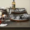 DII Halloween Basics Collection Tabletop, Napkin Set, 20x20, Graveyard Damask 6 Piece view 2