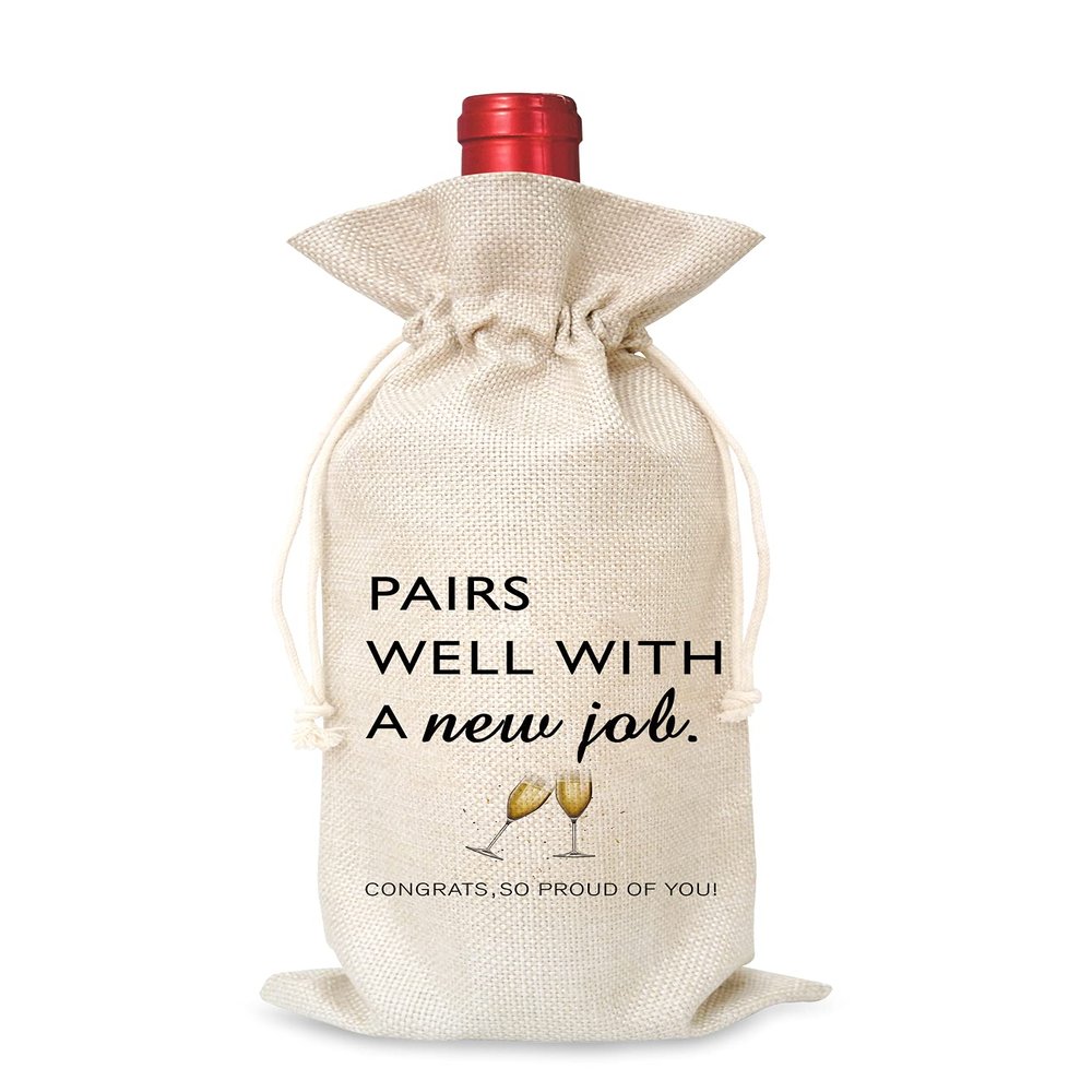 1 Pieces-Coworker Leaving Gifts Wine Bag,Going Away Gift for Coworker,Farewell Gift for Coworker,Boss Goodbye Gift,Goodbye Gift-J11