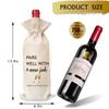 1 Pieces-Coworker Leaving Gifts Wine Bag,Going Away Gift for Coworker,Farewell Gift for Coworker,Boss Goodbye Gift,Goodbye Gift-J11 view 2