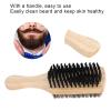 Beard Brush Beard Grooming Brush for Men Wooden Handle DoubleSided Men's Beard Grooming Brush for Mustache Cleaning view 4