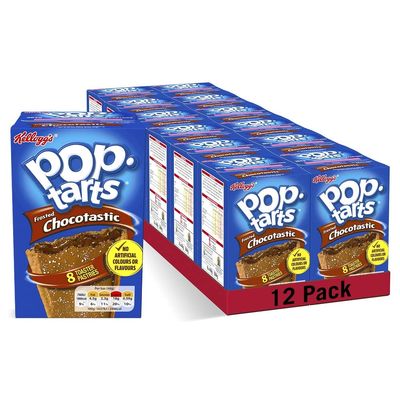Kellogg's Pop-Tarts Frosted Choctastic Toaster Pastry Boxes, 12x8x48g