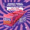 Olly's Pretzel Thins, Sweet Chilli, 35g (Pack of 10), Handy Snack Pouches, Healthy Plant-Based Vegan Snacks for Dipping, Low Calorie Snacks, Low Fat, Source of Fibre, No Preservatives view 3