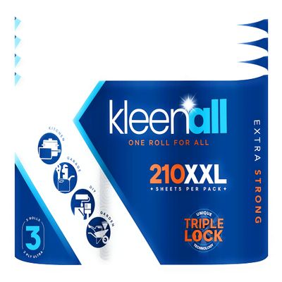 12 Rolls Kleenall 3 ply Ultra Roll 70 Extra Large Sheets Per Roll