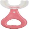 All Rounded Children U Shape Toothbrush, 360 Oral Tooth Cleaning Toothbrush for Childrens Ages 6 to 12 Years Old (Pink, 2~6 Years Old) view 1