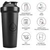 10 PACK, Shaker Bottles with Wire Whisks for Protein Mixes | Leakproof Blender Shaker Bottle Pack| BPA-Free & Dishwasher Safe | 5 Large 28-oz & 5 Small 20-oz shaker bottle | Shaker Cups for shakes view 2
