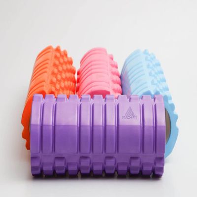 MACH FIT Muscle Roller, Foam Material, Deep Tissue Massage, for Back Pain, Legs, Hips, arms, Muscular Tightness. Quality Pain Relief (Pink)