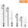 4 Pieces Reusable Titanium toothpicks with Protective Holder, Mini Metal toothpicks, Stainless Steel Portable Toothpick(Silver) view 2