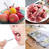 4 Pieces Reusable Titanium toothpicks with Protective Holder, Mini Metal toothpicks, Stainless Steel Portable Toothpick(Silver) view 4