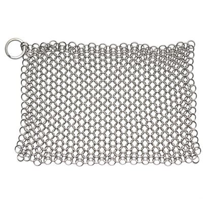 VALINK Steel Wool Scrubber, Stainless Steel Cast Iron Cleaner Scrubber for All Types of Skillet Griddles Cast Iron Pans Grills Dutch Ovens