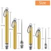 4 Pieces Reusable Titanium toothpicks with Protective Holder, Mini Metal toothpicks, Stainless Steel Portable Toothpick, Household Outdoor (2 Long & 2 ShortGold) view 2
