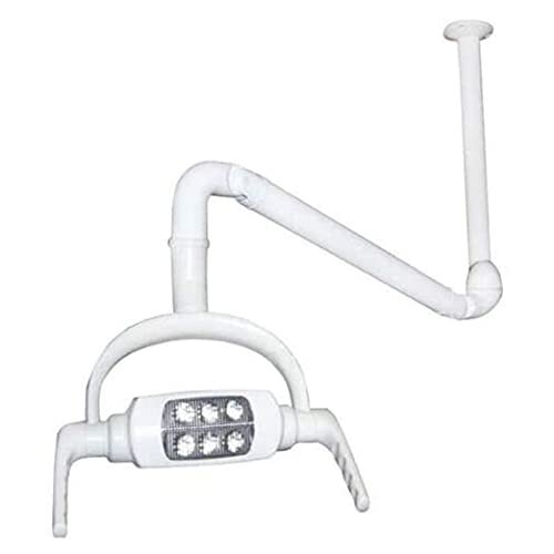 Dental Oral Light Lamp Operating Exam Lamp 6 LED Lens Ceiling-Mounted with Arm