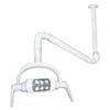 Dental Oral Light Lamp Operating Exam Lamp 6 LED Lens Ceiling-Mounted with Arm view 1