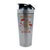 Personalised Any Name Mama Bear Gift for Her, Mum, God Mother, Step Mom, Mummy, Mothers Day, Moms birthday Present, 500ml Aluminum Shaker Bottle. (Silver) view 1