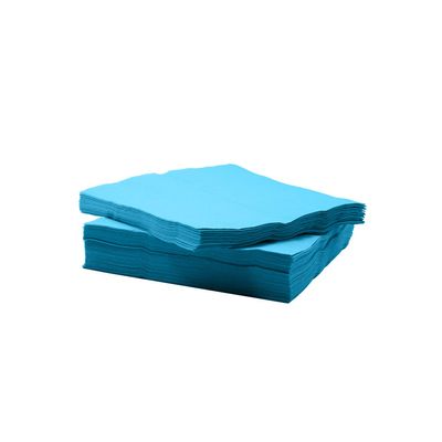 Party Essentials Paper 2-Ply Square Color Napkins, 9.875" x 9.875" Cocktail Beverage, 96-Count, Bright Blue