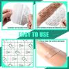 60 Pieces Transparent Stretch Adhesive Bandage Waterproof Wound Bandages Shower Waterproof Patch Clear Adhesive Film Protective Transparent Film for Swimming Showering(6 x 7 Inches) view 4