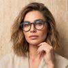 2SeeLife Large Round TR-90 Reading Glasses for Men & Women Medium-Large Fit, Durable, Spring Hinges, Blue Light Readers, Black, +3.00 view 3