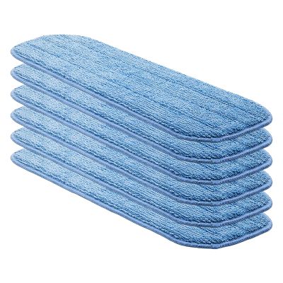Replacement Washable Microfiber Absorbing Pads - Compatible with E-Cloth Deep Clean Mop, Wet & Dry Cleaning Cloth Refills for All Hard-Floor (Blue)6Pack