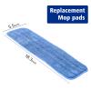 Replacement Washable Microfiber Absorbing Pads - Compatible with E-Cloth Deep Clean Mop, Wet & Dry Cleaning Cloth Refills for All Hard-Floor (Blue)6Pack view 3
