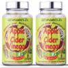 2 Bottles (240 Capsules) Raw Unfiltered Apple Cider Vinegar with The Mother, Turmeric 1400mg, Ginger, Black, Cayenne Pepper, Bio Cultures. 2775mg/serving. Metabolism Vitamins & Minerals Complex. (2) view 1