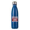 Personalised Made In 1986 ALL ORIGINAL PARTS 35, 40, 45-ANY YEAR Legendery Gift Birthday gift 500 ML-17 OZ Double Walled Insulated Stainless Steel Bottle. (Dark Blue) view 1