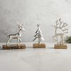 47th & Main Holiday Tabletop Decor, 7.2" Tall, 3D Silver Reindeer view 2
