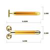2-in-1 Beauty Bar, Golden Pulse Face Massager Electric 3D Roller and T Shape Facial Massager, Anti Aging Face Lift Massage Stick Beauty Skin Care Tool Gift Set for Women Skin Tightening Anti Wrinkles view 2