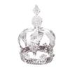 YOVECATHOU Crown Creative Metal Cake Topper Accessory For Wedding Party Special Event Wedding Birthday Baby Shower Decorations Silver view 1