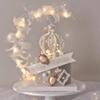 YOVECATHOU Crown Creative Metal Cake Topper Accessory For Wedding Party Special Event Wedding Birthday Baby Shower Decorations Silver view 3