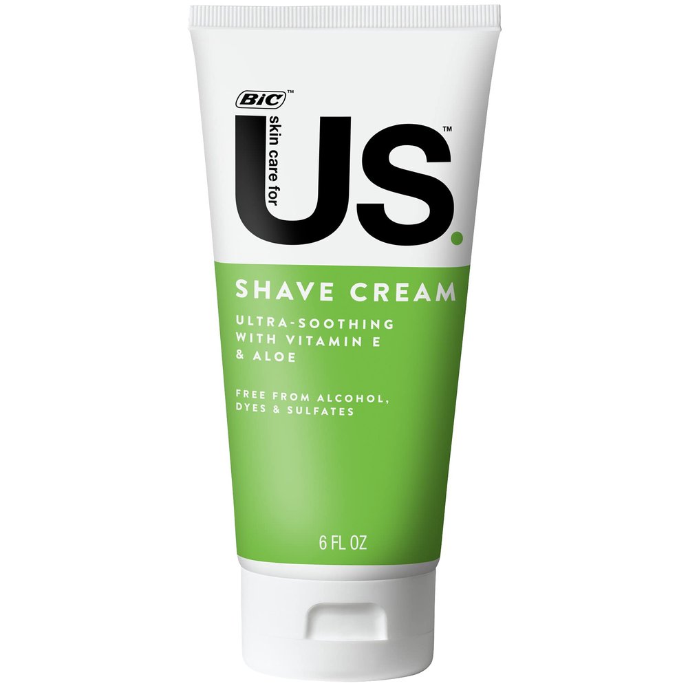 Us Unisex Shave Cream for Men and Women, 6oz, For a Comfortable and Extra Close Shave