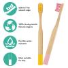 EcoFrenzy - Kids Bamboo Toothbrush - Child Size Soft BPA Free Color Safe Bristles (8 Pack) view 3