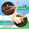 EcoFrenzy - Kids Bamboo Toothbrush - Child Size Soft BPA Free Color Safe Bristles (8 Pack) view 4
