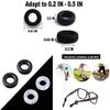 Silicone Eyeglasses Temple Tips Sleeve Retainer Elastic Comfort Anti-Slip Round Glasses Retainers Eyeglasses Ear Hooks for Reading Glasses Sunglasses Eyewear (15pairs, Black) view 3