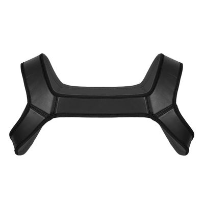 Runhomal Men's Neoprene Custom Harness Shoulder Support Brace Gym Sport Muscles Protector Clubwear Black M