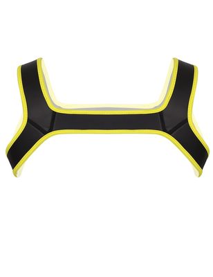 Runhomal Men's Neoprene Custom Harness Shoulder Support Brace Gym Sport Muscles Protector Clubwear Yellow M