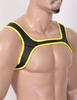 Runhomal Men's Neoprene Custom Harness Shoulder Support Brace Gym Sport Muscles Protector Clubwear Yellow M view 4