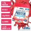 Applied Nutrition Clear Whey Isolate - Whey Protein Isolate, Refreshing High Protein Powder, Fruit Juice Style Flavours (Strawberry & Raspberry) (875g - 35 Servings) view 2