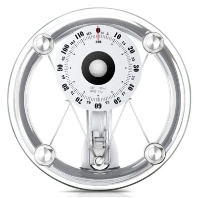 BGHHV Scales for Body Weight Stones And Pounds, Scales for Body Weight Analog with Non-Slip Tempered Glass, Up To 264 Lbs(120Kg), Easy To Read, Battery Free