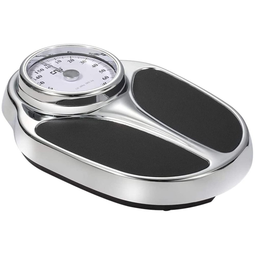 BGHHV Analog Scales for Body Weight, Rotating Dial, 353 LB Capacity, Sturdy Cold Rolled Steel Platform, Anti-Slip Surface, Classic Design