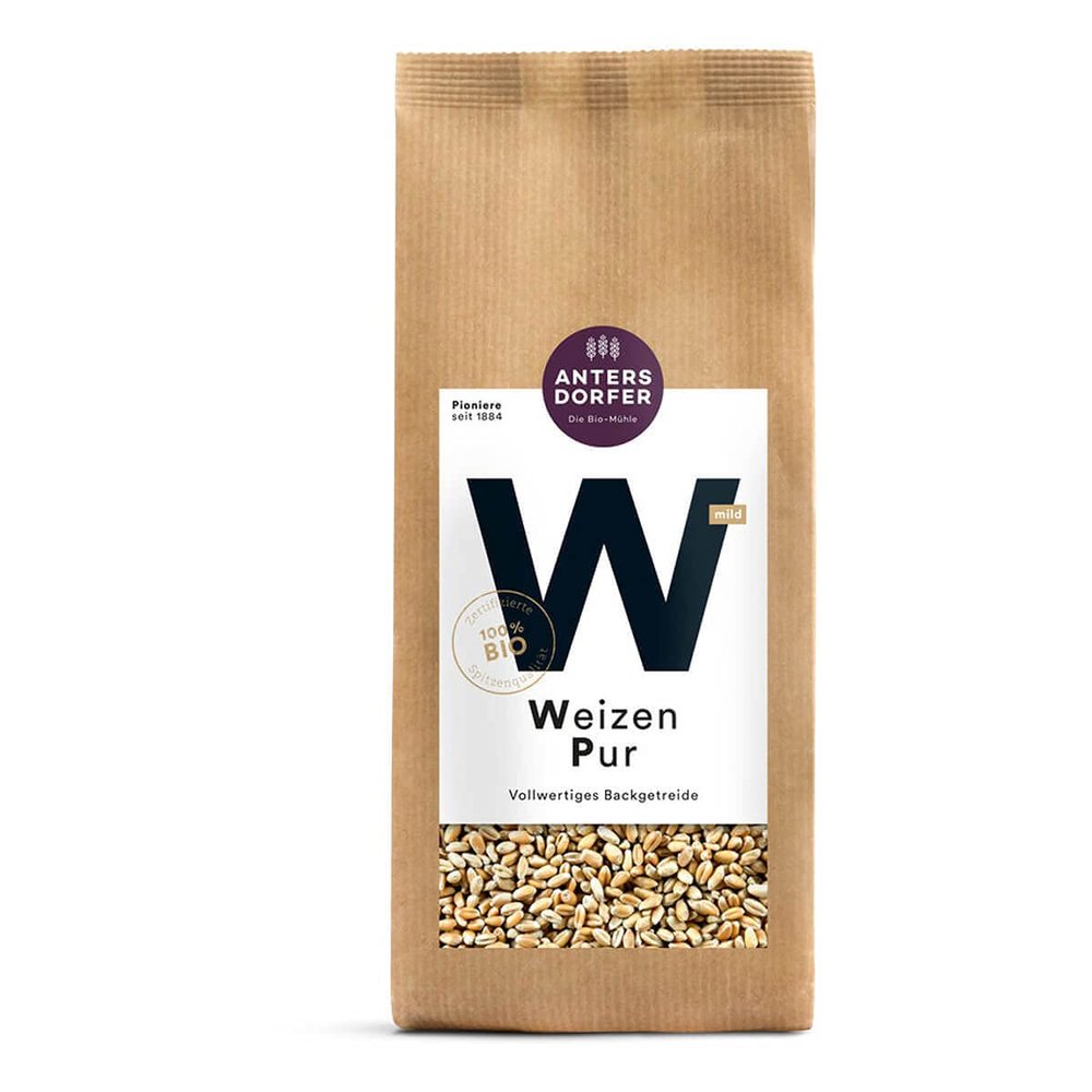 Antersdorfer - Pure organic wheat - 1 kg - pack of 6